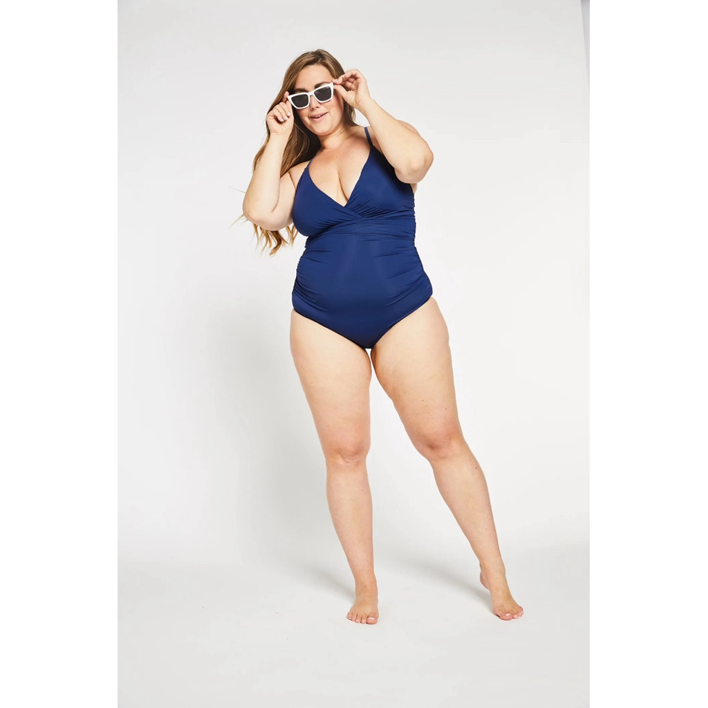 OVINA.IDN Baju renang wanita jumbo PIANNA swimsuit plus size wanita polos big size basic swimwear ba