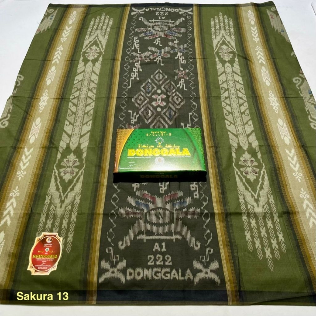 SARUNG DONGGALA A1 222 ORIGINAL MOTIF TORAJA NANAS ALPOKAT 3D
