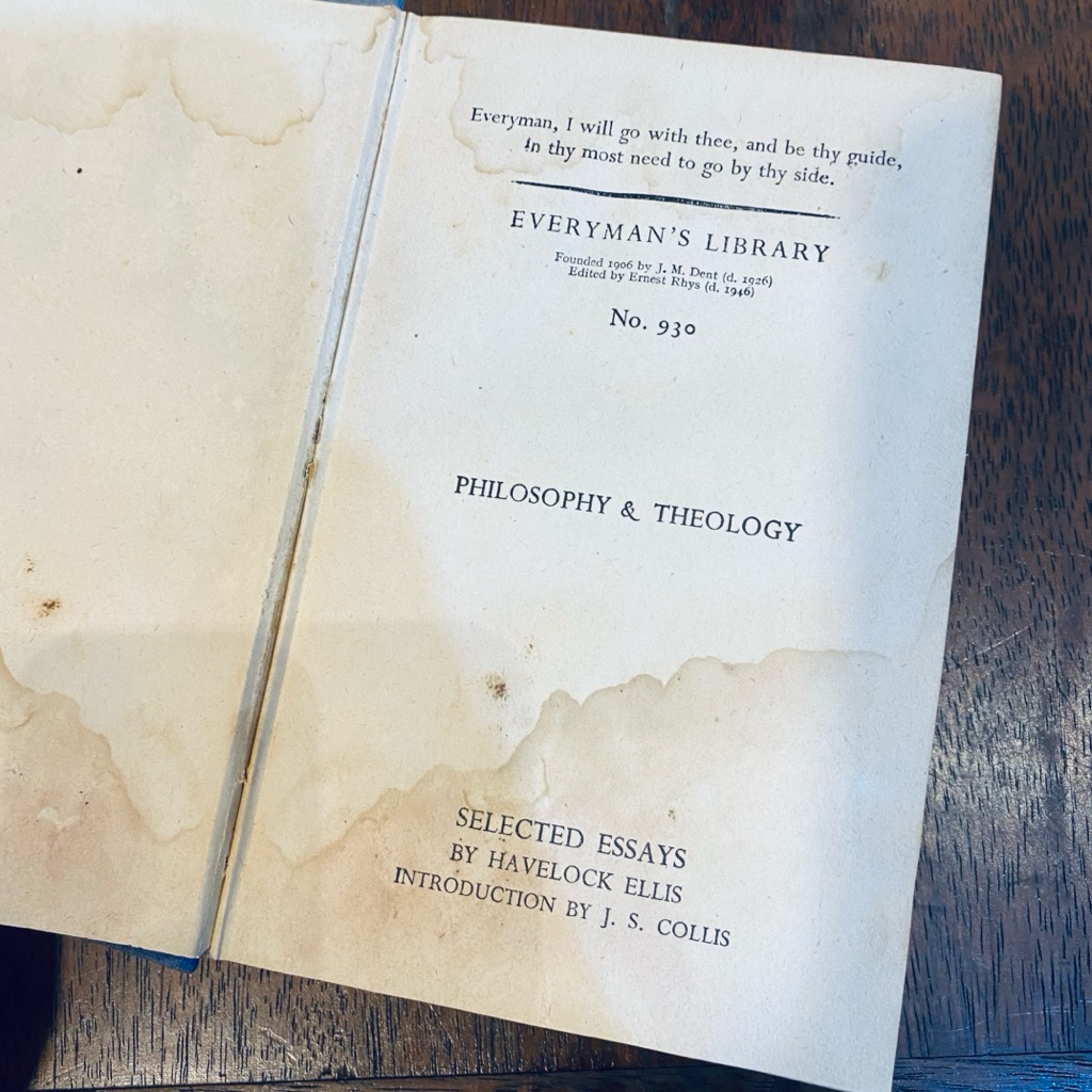 Selected Essays – Havelock Ellis | Everyman’s Library No. 930 | Philosophy & Theology