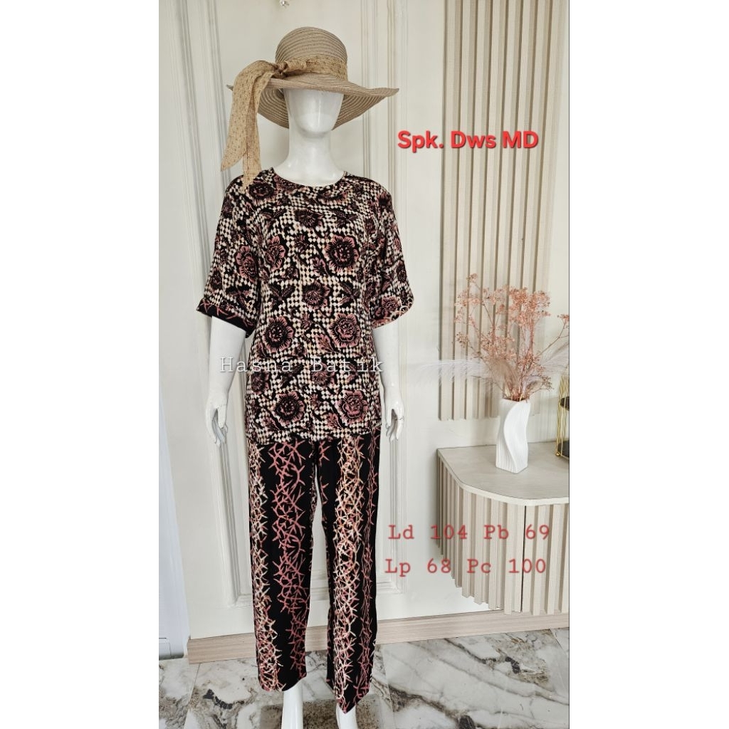 Setelan Celana Luza (Spk. Dws MD) Batik Pekalongan