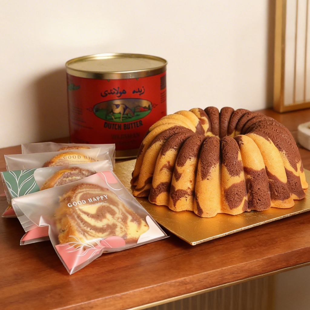 MARMER CAKE Premium Full Wisman Spesial Mix Butter Wijsman Moist Lembut dan Harum Bukan Bolu Jadul Biasa ukuran 24 cm by RaMaChef