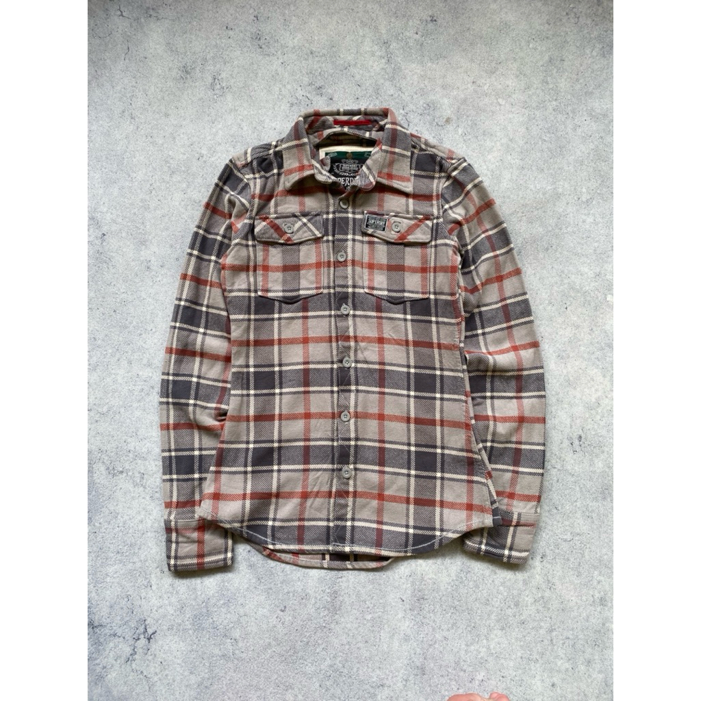 Kemeja Flanel Outter Superdry japan