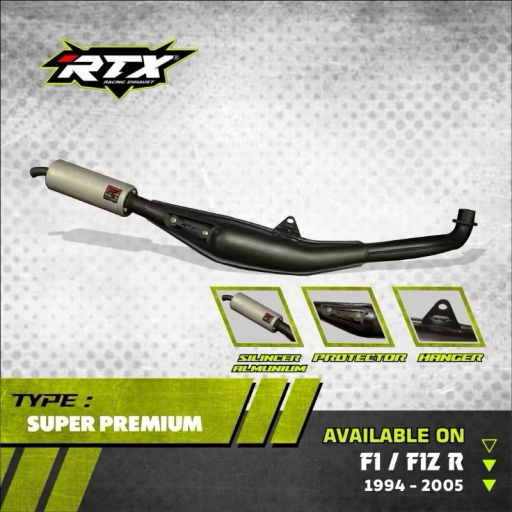 Knalpot RTX Premium Fullpress F1zr Fizr Force1 Tameng Original RTX Racing Exhaust