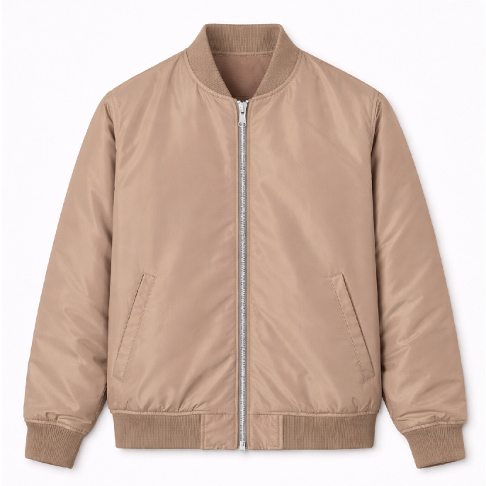 Jaket Pria Bomber Original Khaki Jacket Parasut Windbreaker Anti Angin Cowok Cowo Keren Basic Simple