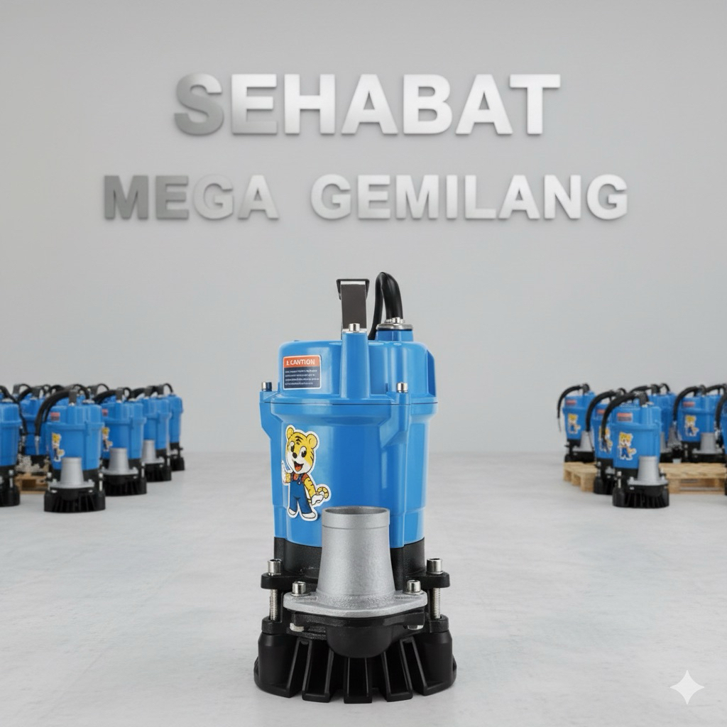 Pompa celup air kotor 500W Size 2 Inci Pompa kolam ikan pompa banjir