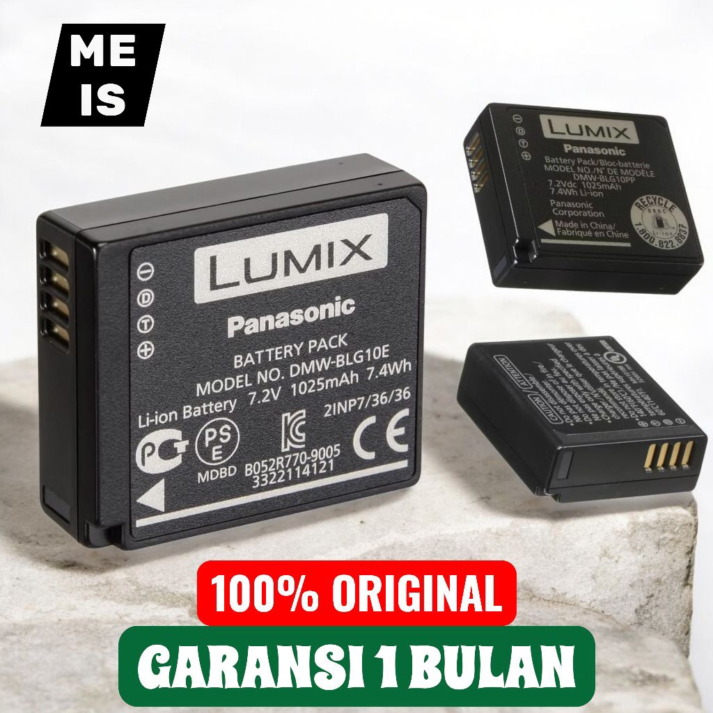 Baterai Panasonic DMW-BLG10E Lumix DMC TZ80 TZ90 TZ99 TZ110 TZ220 ZS100 ZS110 ZS60 ZS70 - Batre Batt