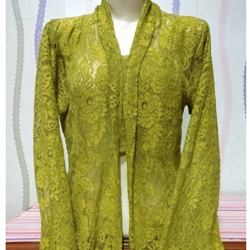 kebaya nenek kutubaru burkat nenek lengan panjang tanpa kancing jaman dulu model kartini terbaru 202