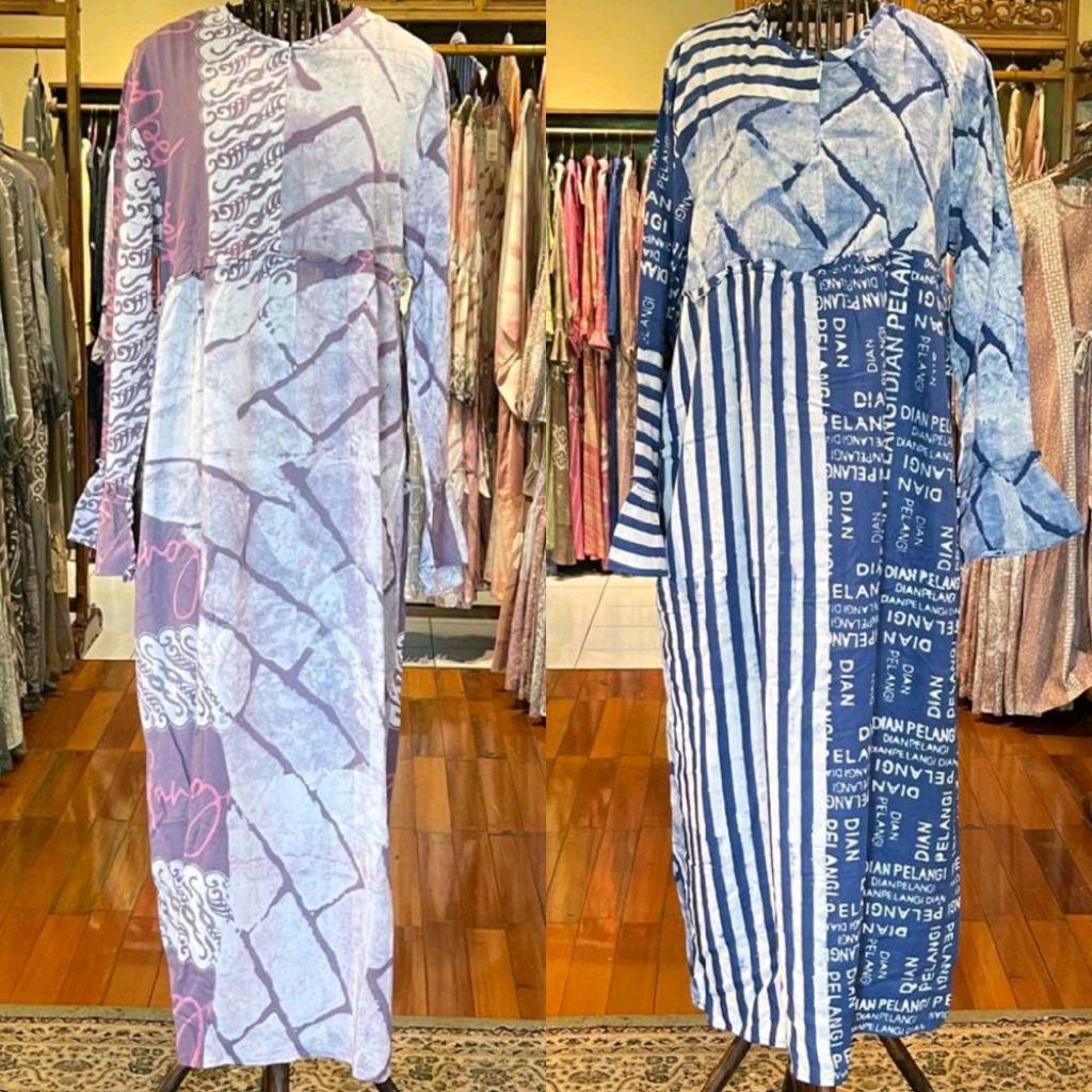 Viola Square Rayon Busui by Dian Pelangi LIMITED EDITION Maxi Dress Busana Homey Muslim Daily Gamis 