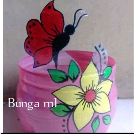 pot karakter bunga M1 galon le mineral 15 L