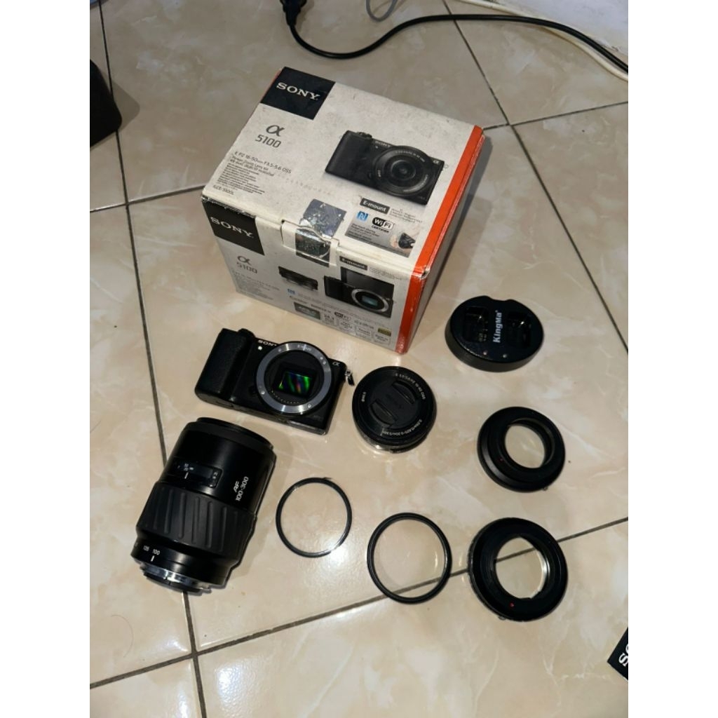 sony a5100 + lensa tele minolta