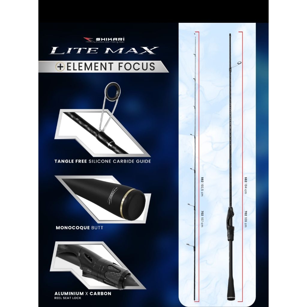 Joran UL Shikari Lite Max 198 cm ( 2-6 Lbs & 4-8 Lbs ) Spinning