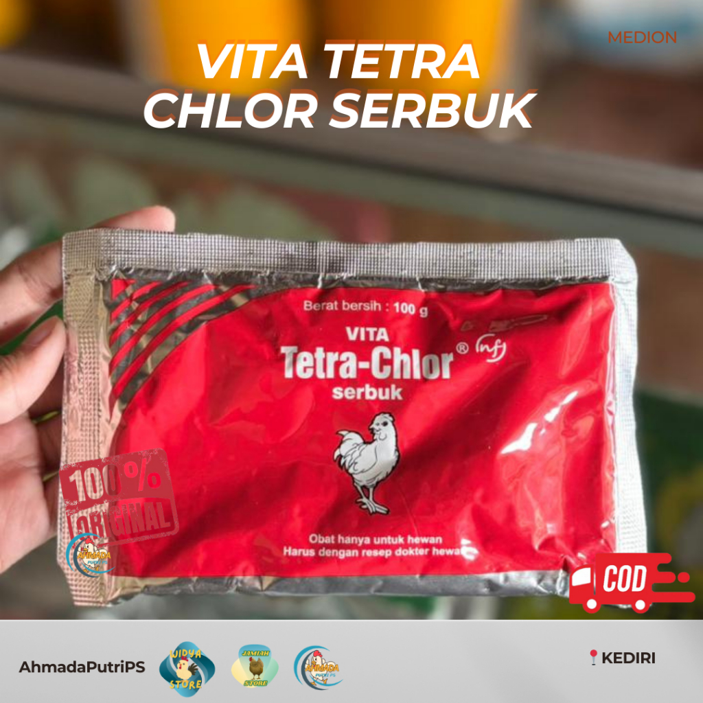 MEDION VITA TETRA CHLOR SERBUK 100 g OBAT AYAM