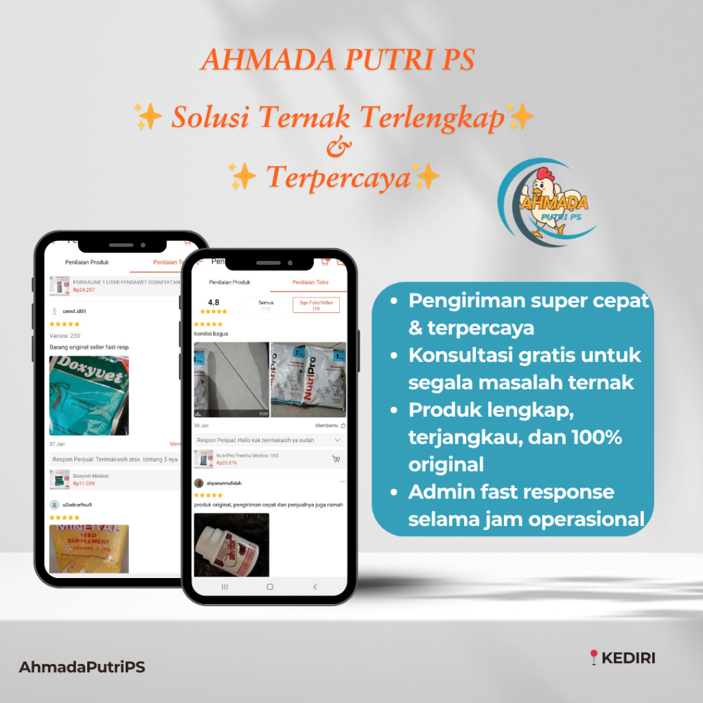 Purrfect Grooming Vita Tetra Chlor Medion Serbuk 100 G Obat Ayam