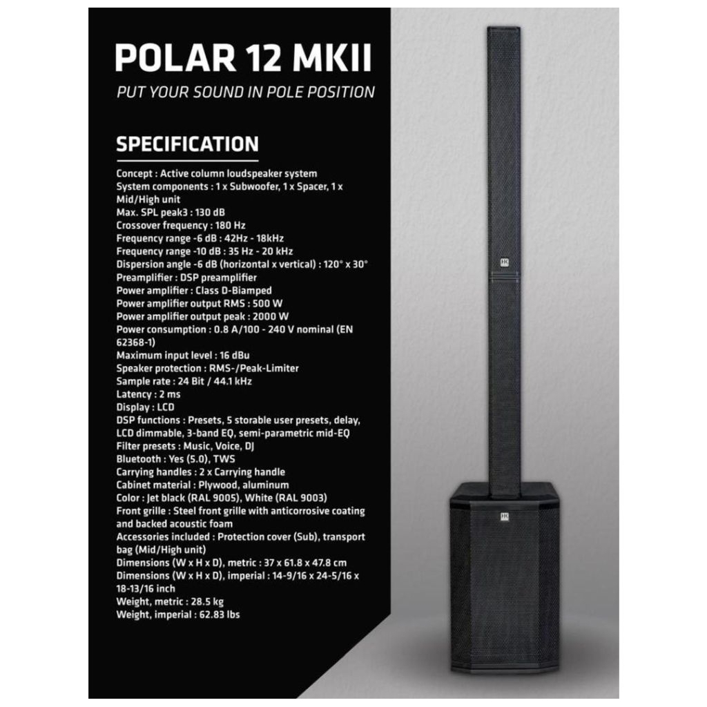 HK AUDIO POLAR 12 MK2 | HK AUDIO POLAR12 MK2 | HK AUDIO POLAR 12 MKII Satelite Speaker Active 2000 W