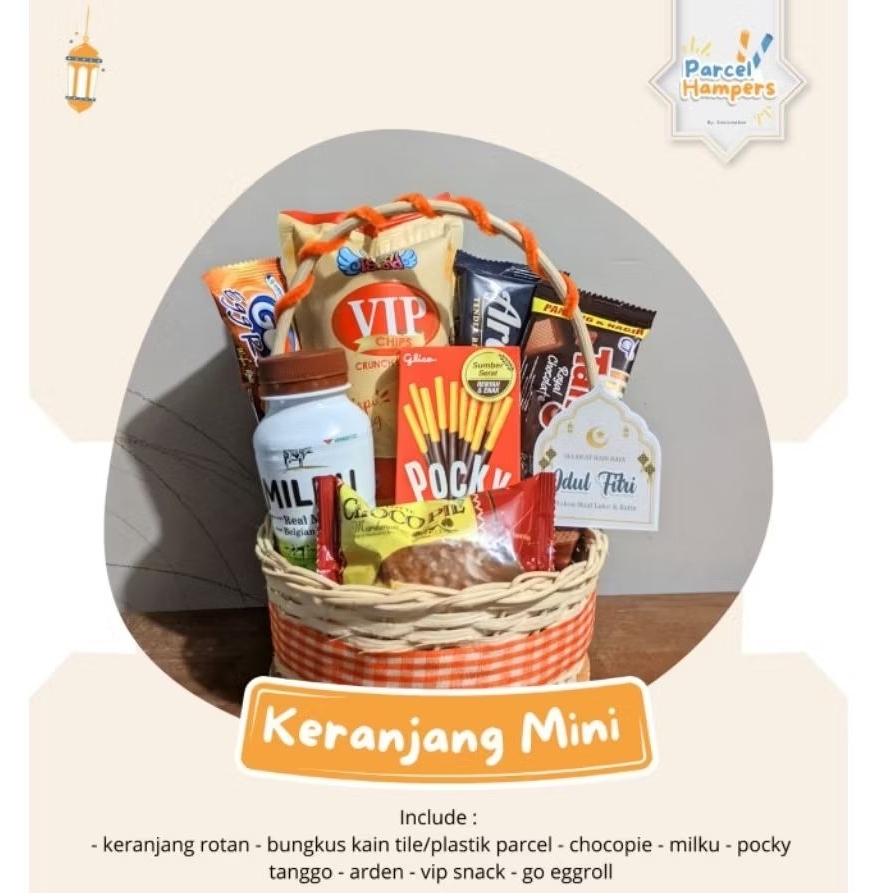 Parcel Keranjang Mini - Parcel Anak - Parcel Lebaran