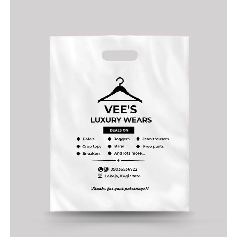 plastik sablon custom plastik packing baju plastik HD plong plastik kemasan