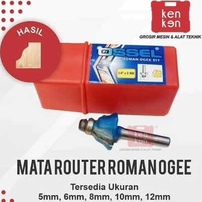 Ossel - Mata Router Roman Ogee – Mata Profil Kayu Tajam & Presisi untuk Furniture