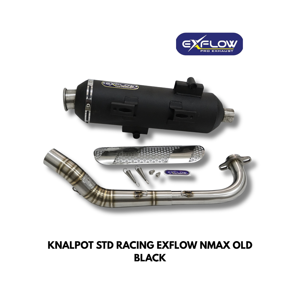 KNALPOT STD RACING BLACK EXFLOW NMAX OLD 2015-2018
