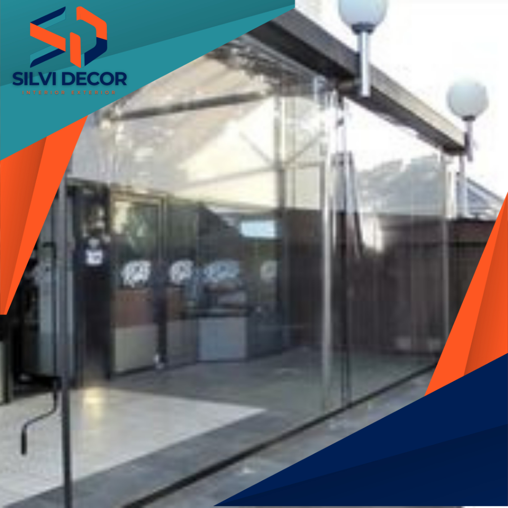 Tirai Outdoor Transparan / Moonson Blind /Anti Air Dan Tahan Panas