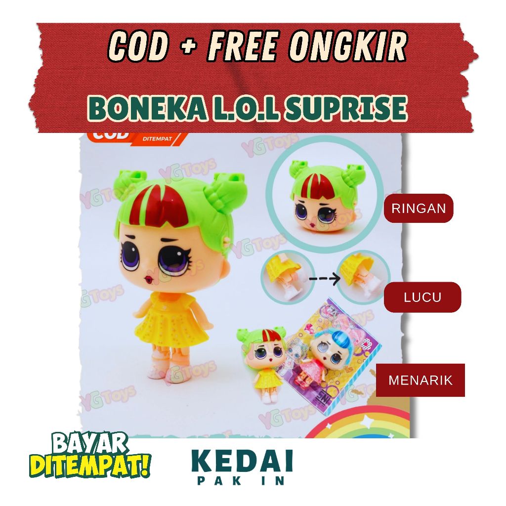 MAINAN BONEKA LOL FANCY - MAINAN SERU & STYLISH ANAK
