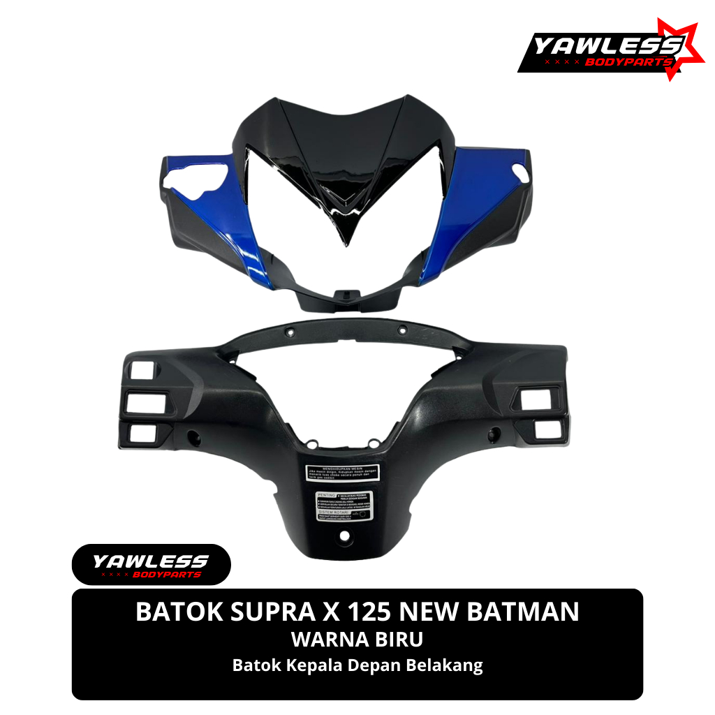 batok kepala supra x 125 Batman warna Biru / batok lampu supra x 125