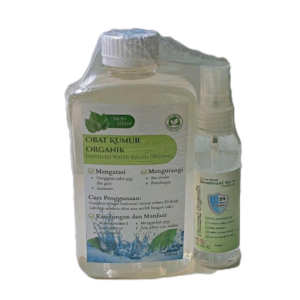 Paket Antibau Badan Mulut Obat Kumur Deodorant Spray Daun Sirih Mineralized 400g