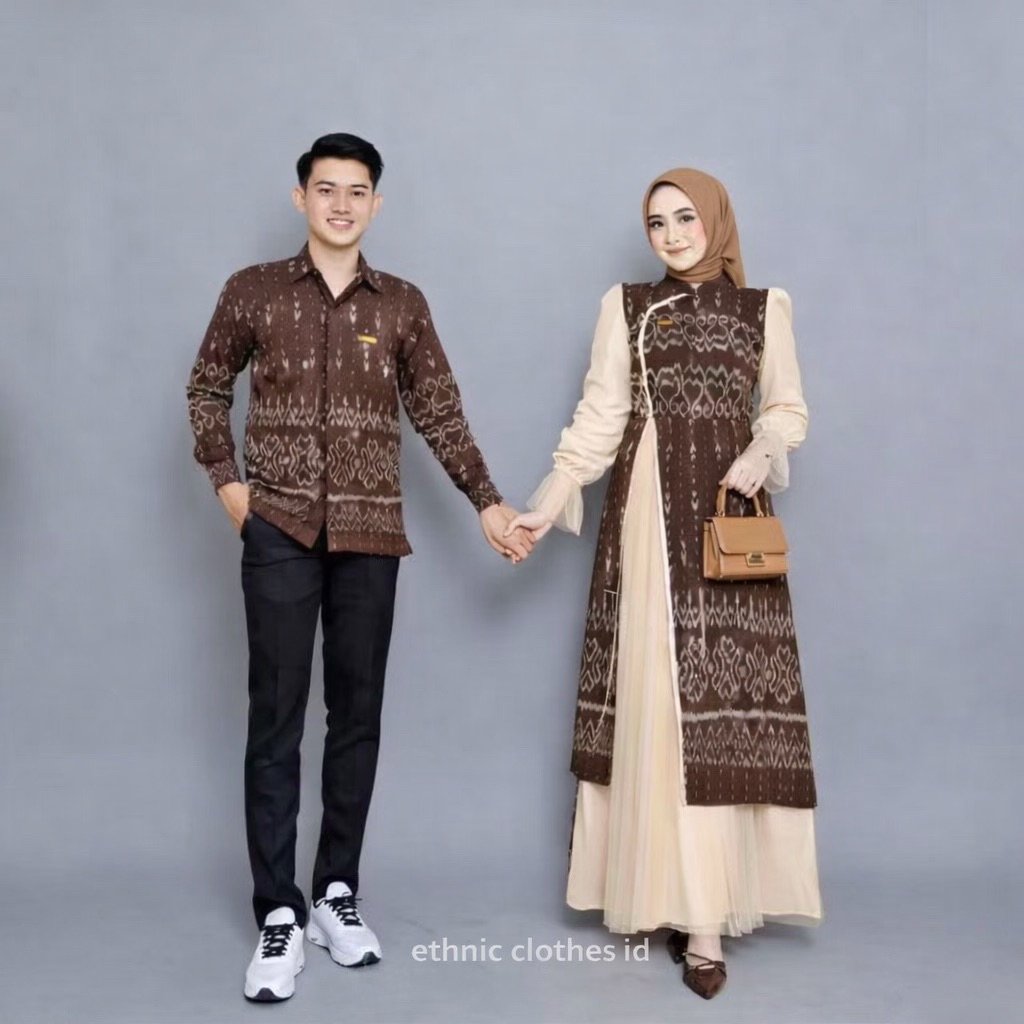 baju couple sarimbit batik tenun premium
