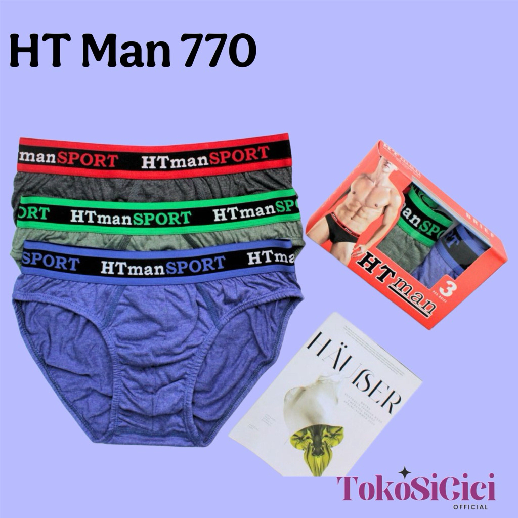 TSC(3pcs)&(6pcs) CELANA DALAM PRIA DEWASA YASSER CD COWOK YASSER 770