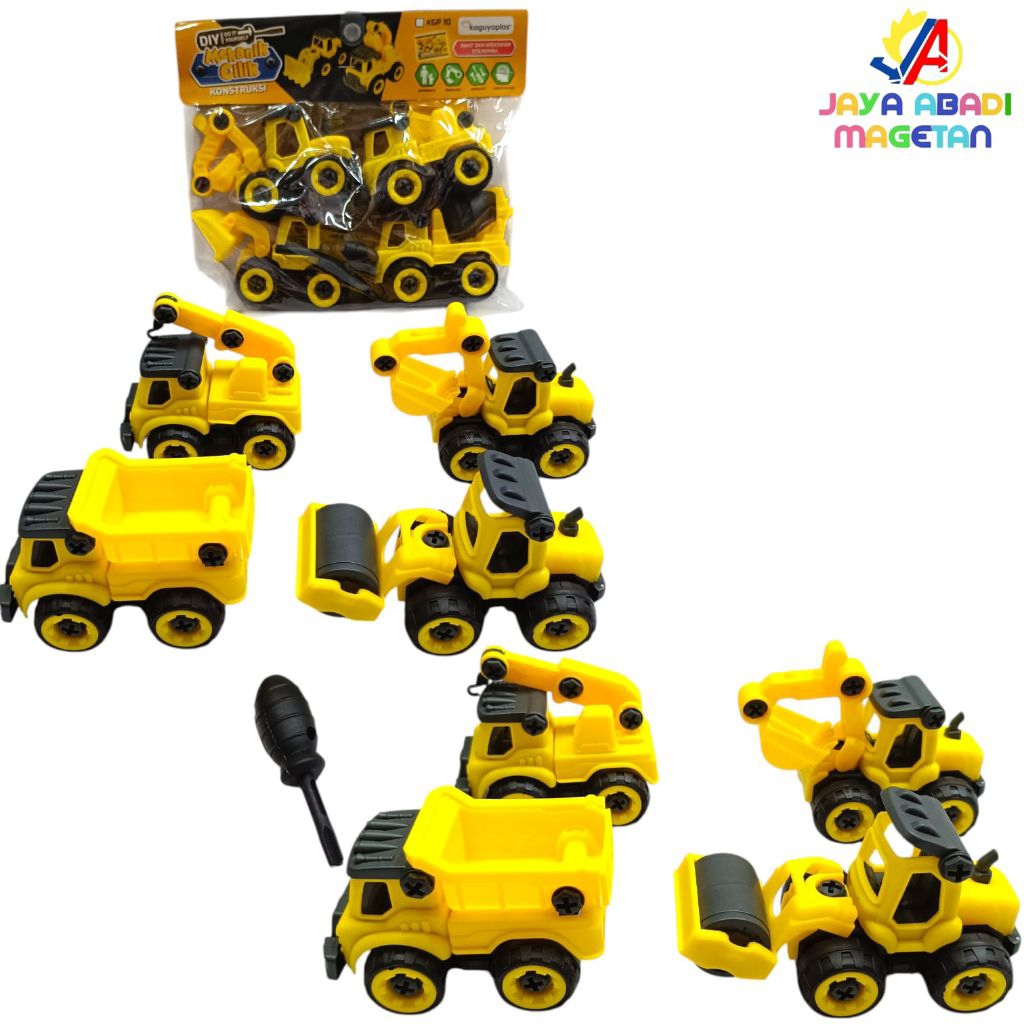KGP10 MAINAN OBENG TRUCK MEKANIK 4PCS