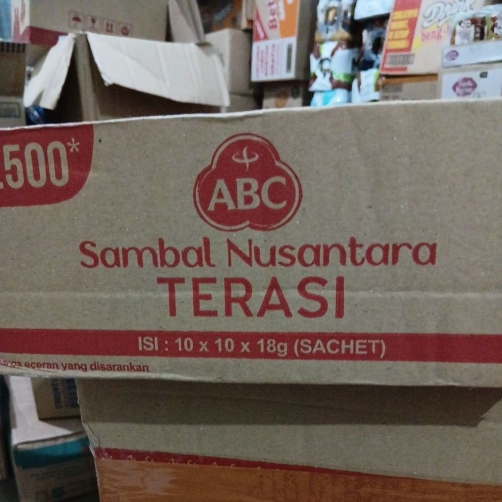 sambal terasi abc 1 dus isi 10 renteng