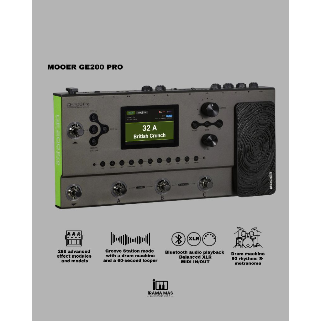 MOOER GE200 PRO Intelligent Multi Effects