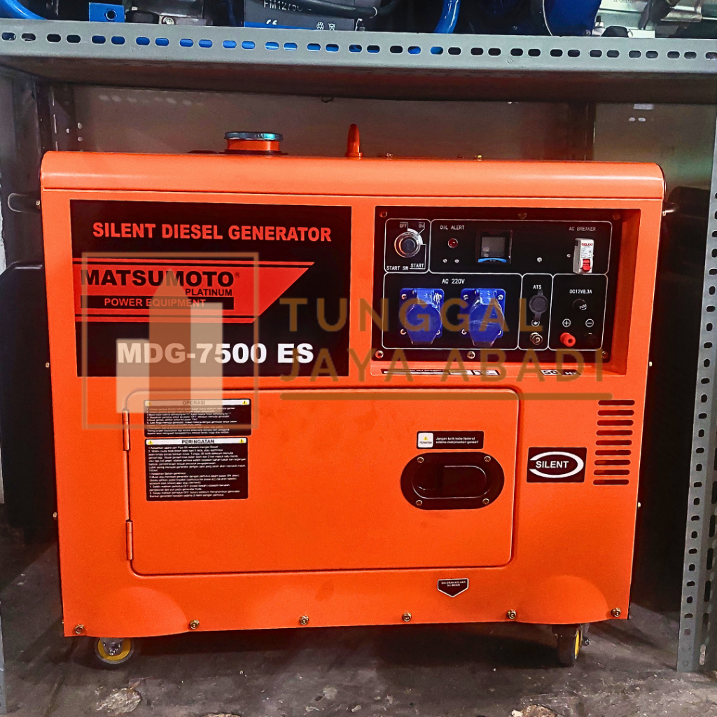 Genset Silent Diesel Solar Matsumoto MDG7500ES (ATS Compatible) - 5000 Watt