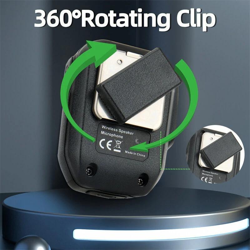 Speaker Microphone Walkie Talkie PTT Wireless Bluetooth