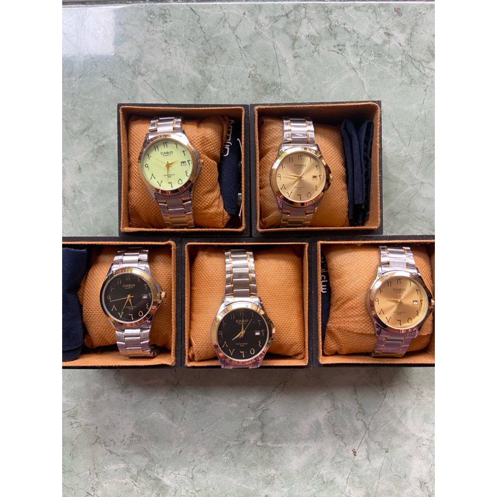 JAM TANGAN CASIO ARAB TAHAN PERCIKAN AIR IMPORT MESIR JAM TANGAN MURAH CASIO ANGKA ARAB
