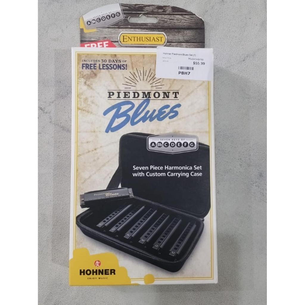 Harmonica Hohner Piedmont Blues 7 Harmonicas with Case Standard ORIGINAL ISI 7PCS