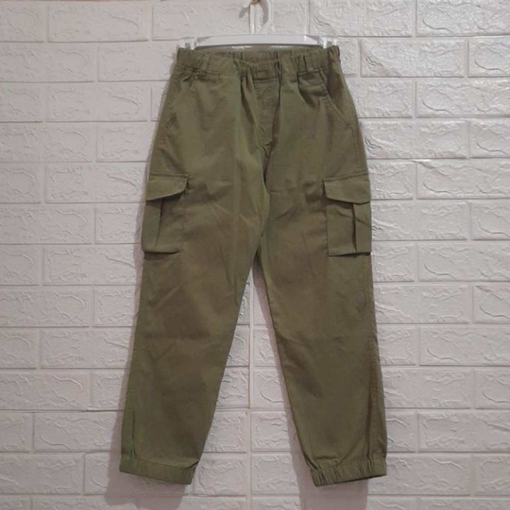 Jogger cargo anak OHOO kids army size 140/LP 58 P 78