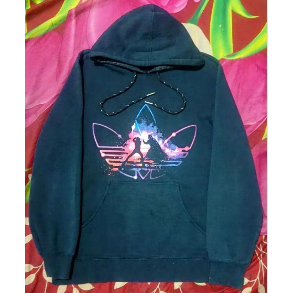 Hoodie Pullover Adidas Firebird Big Logo x StarWars Black