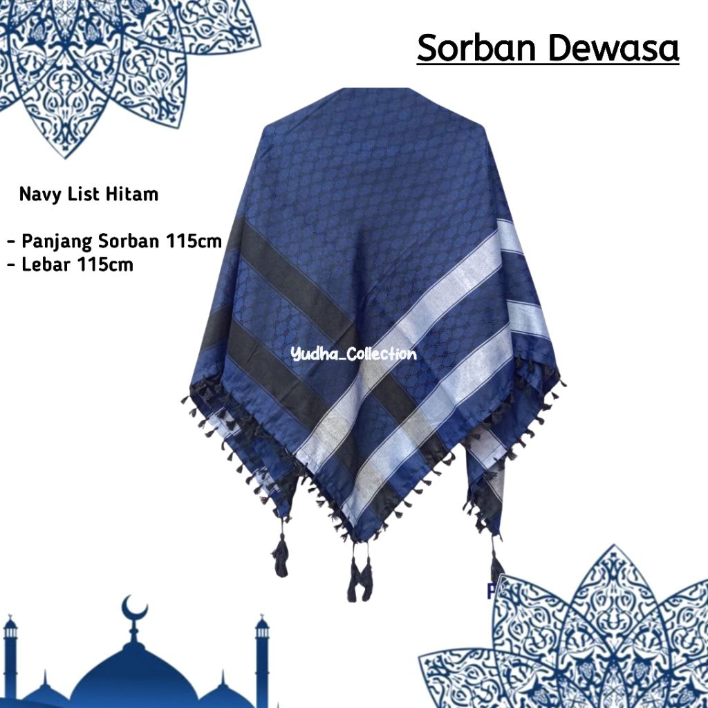 SORBAN SANTRI/SORBAN HAJI MODEL TARBARU SORBAN ARAB PREMIUM