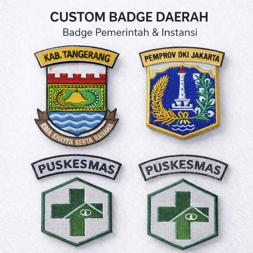 BADGE PEMROV DKI / batch dki / badge jakarta / badge pemkot