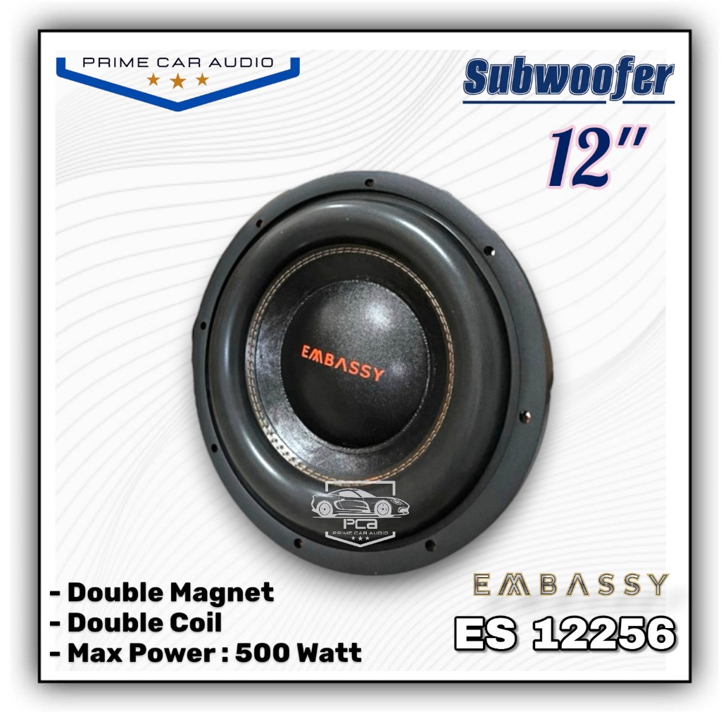 Subwoofer Embassy 12inch ES-12256 Double Magnet Besar