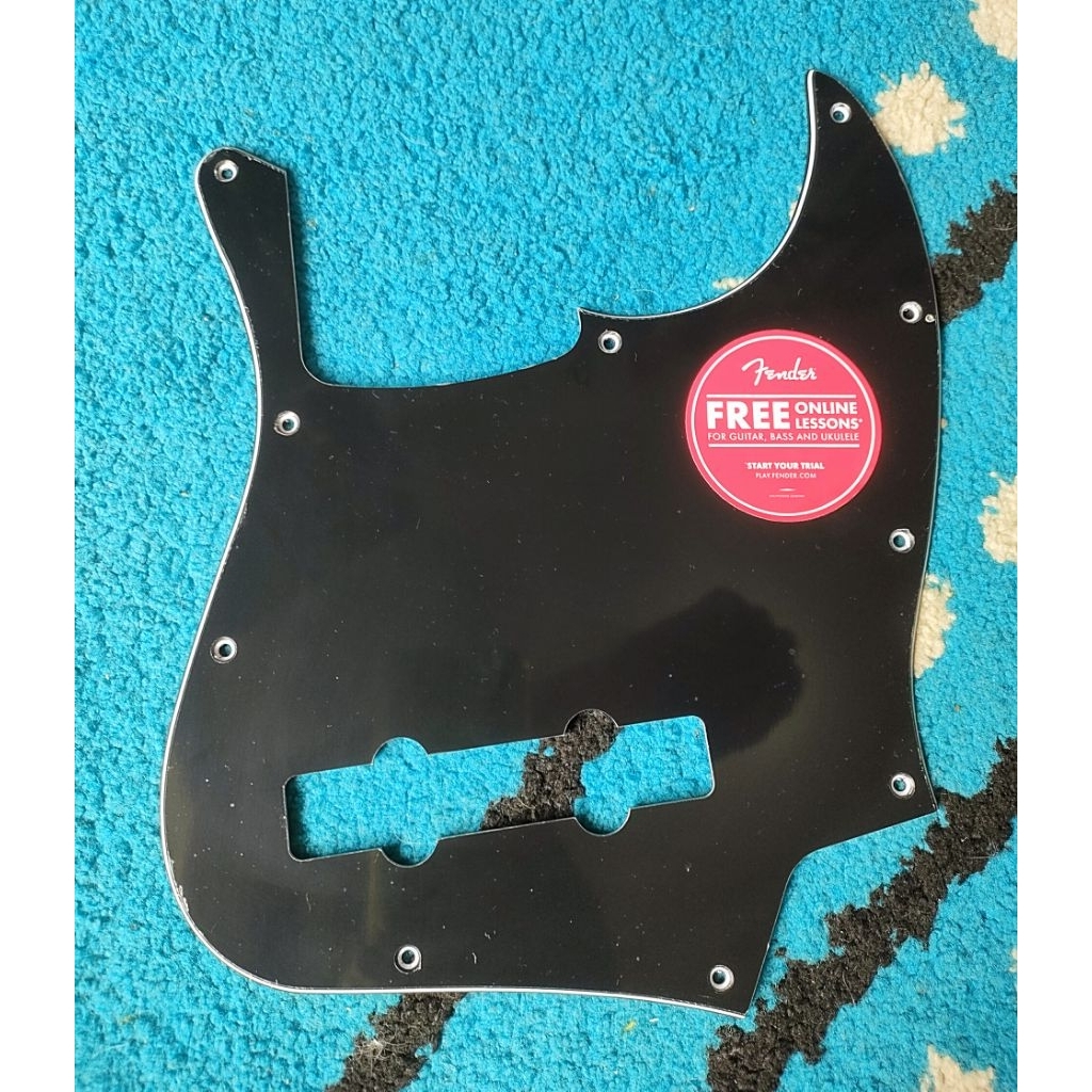 Pickguard Fender Jazz Bass 5 string Black 3 ply Original Squier
