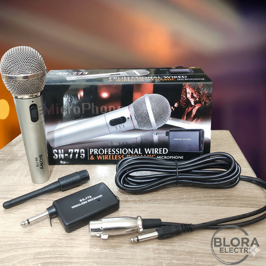 Mic Sony M96/Sony sn-781 Microphone 2in1 Microphone Bisa wireless dan kabel