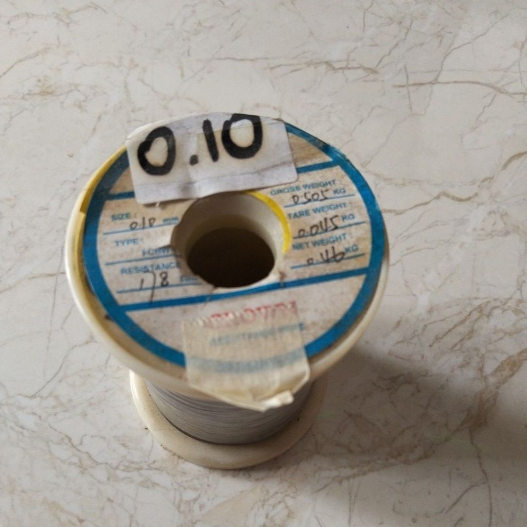 Kawat Nikelin 0,1 kawat elemen Pemanas