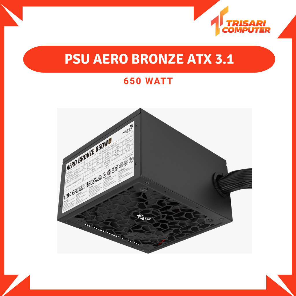 Aerocool AERO 650 WATT PSU 80+ BRONZE