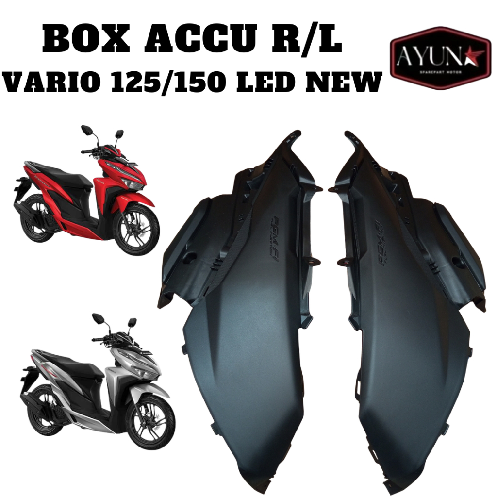 Box Accu Box Aki Kanan Kiri Honda Vario 125 150 Led New 2018-2022 Cover Body Side Vario K59J Narita