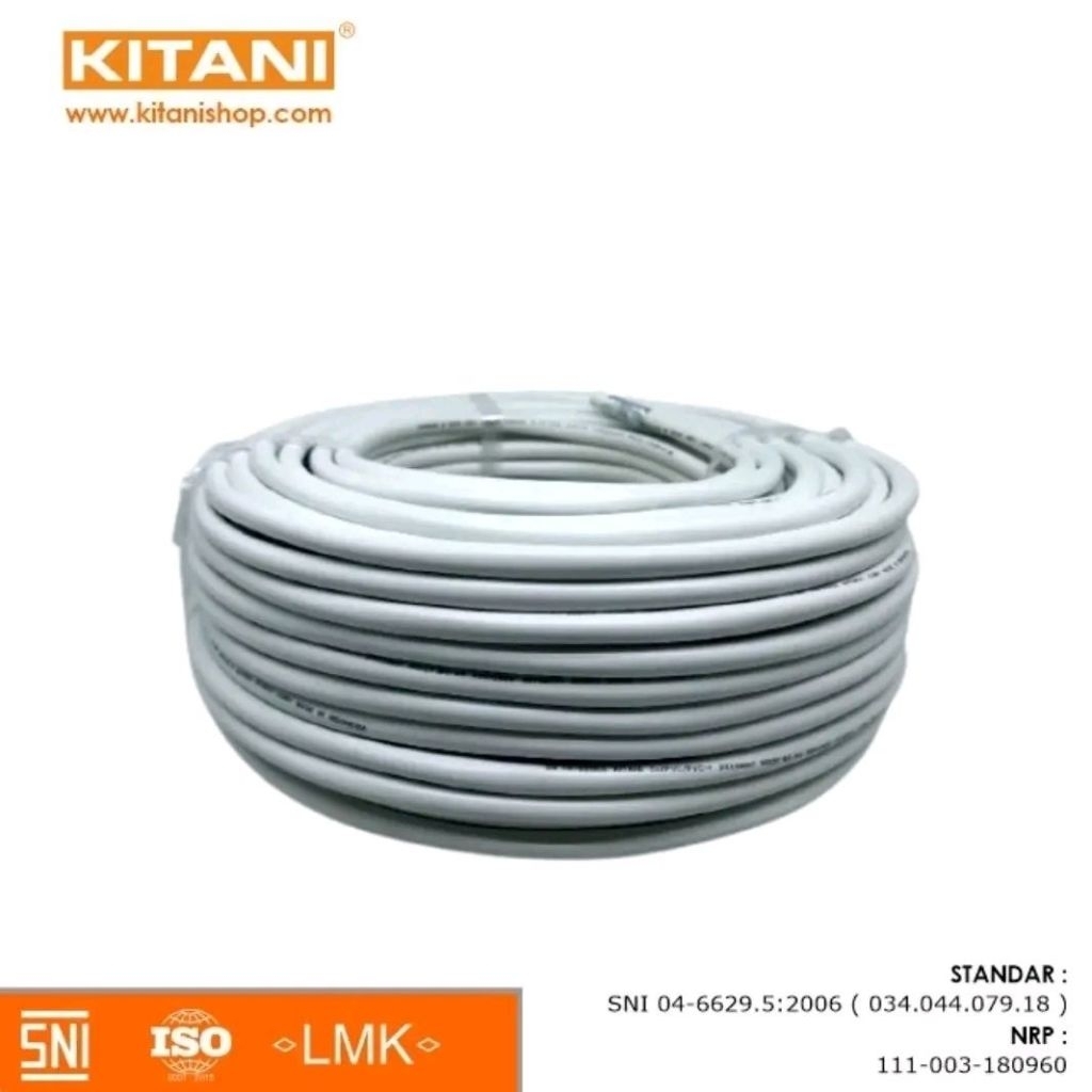 Kabel Listrik Kitani 2x0.75 | Serabut 2 x 0.75 NYMHY