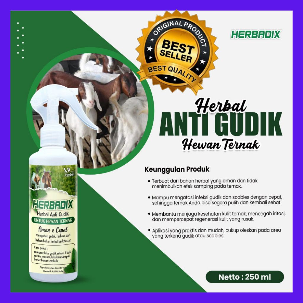 TERBAIK  Obat Gudik Kambing Manjur, Obat Gudik Kambing Mujarab, Obat Gudik Kambing Paling Ampuh
