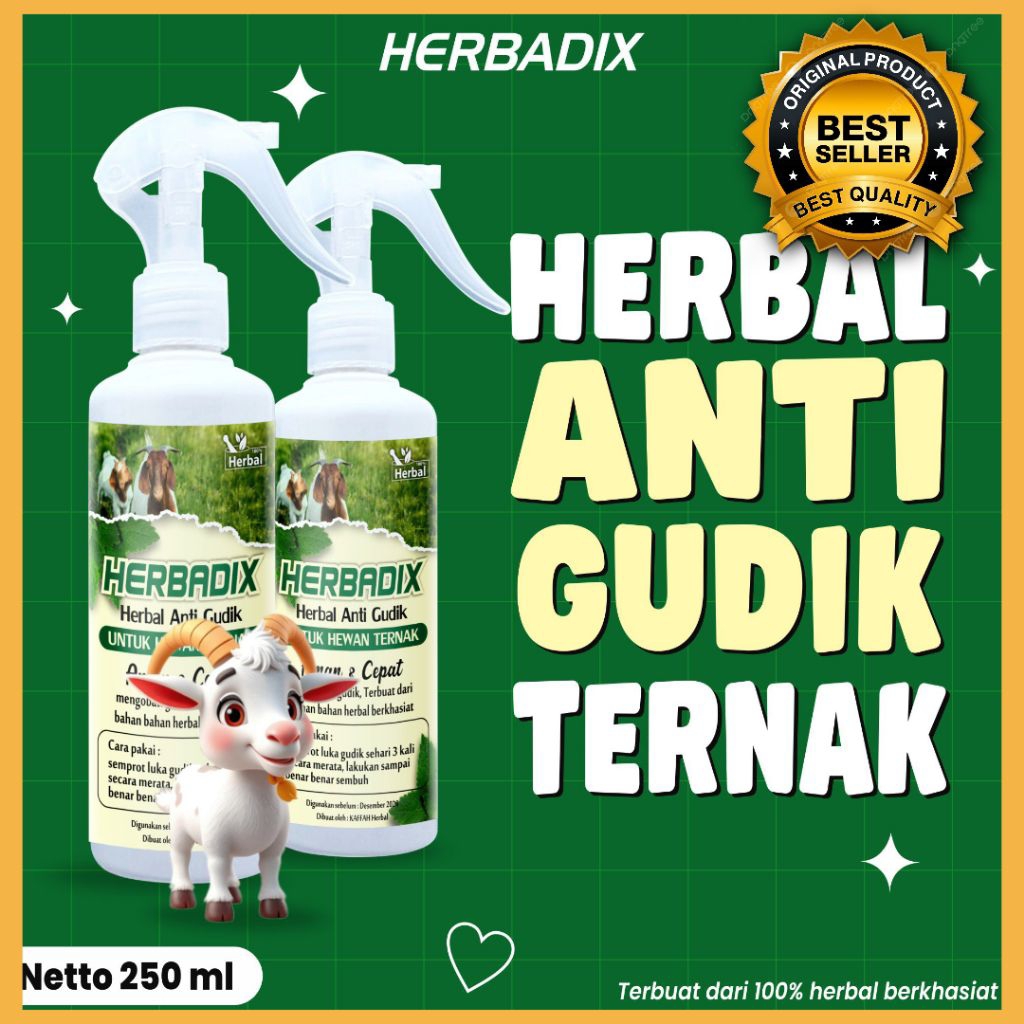 PALING LARIS  Obat Gudik Ternak Kambing Tanpa Suntik, Obat Gudik Ternak Kambing Herbal