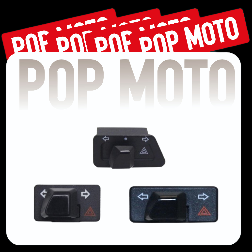 Saklar Sein Hazard Lampu 34mm 30mm Trapesium Hitam Merah Biru Abu Abu Vietnam Malaysia Thailand Pnp 