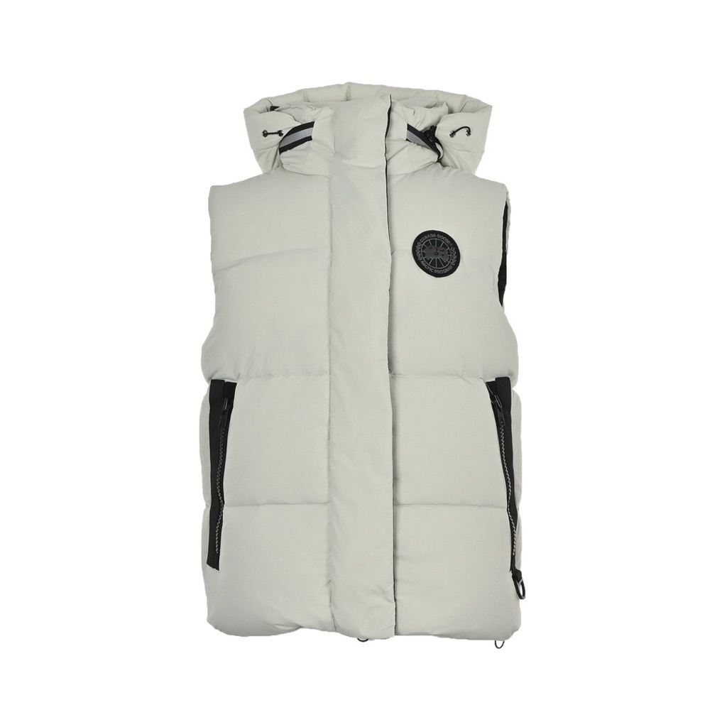 Puffer Vest Canada Goose Label White